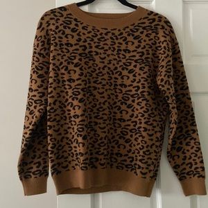Cheetah print sweater